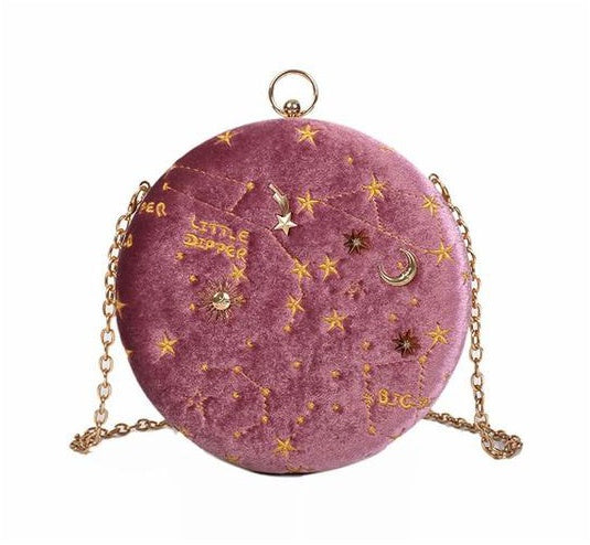 Starry Sky Suede Shoulder Bag