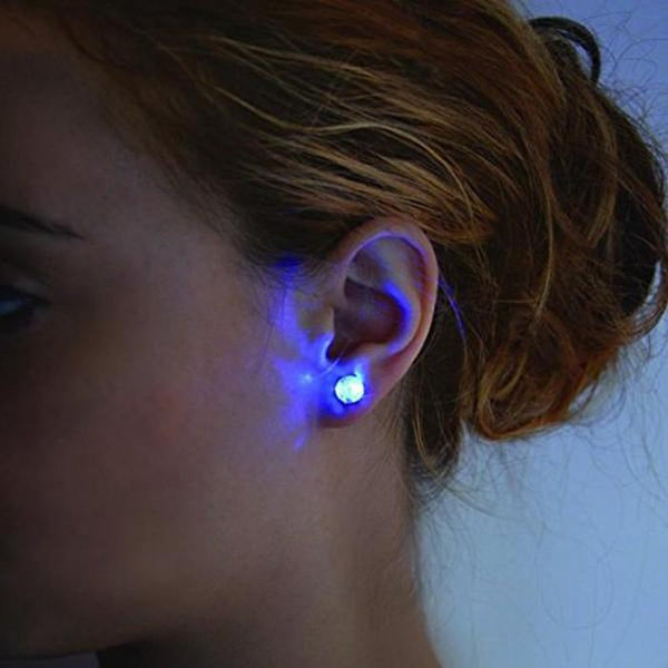 LED Stud Earrings for Festivals, Clubs, and More