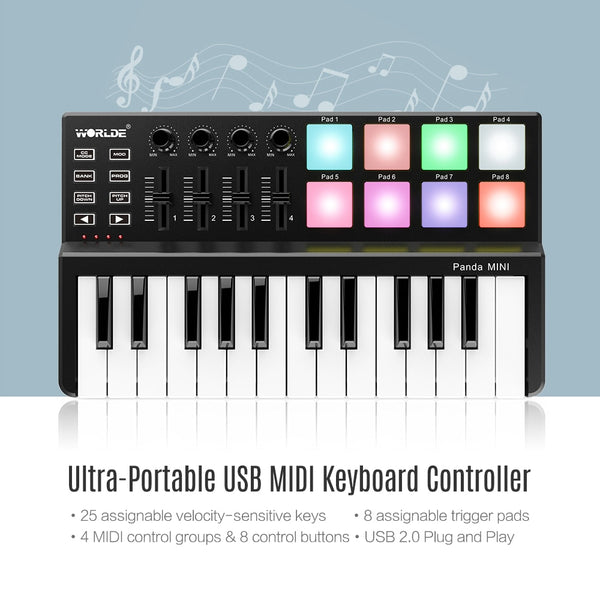 Panda Mini USB MIDI Keyboard Controller