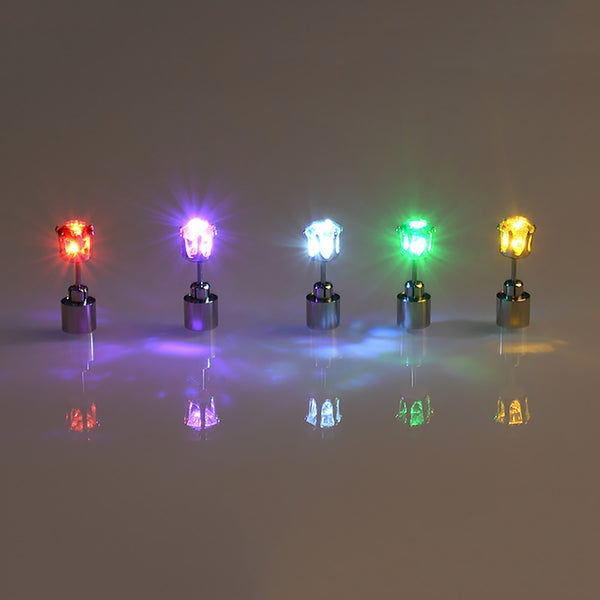 LED Stud Earrings for Festivals, Clubs, and More