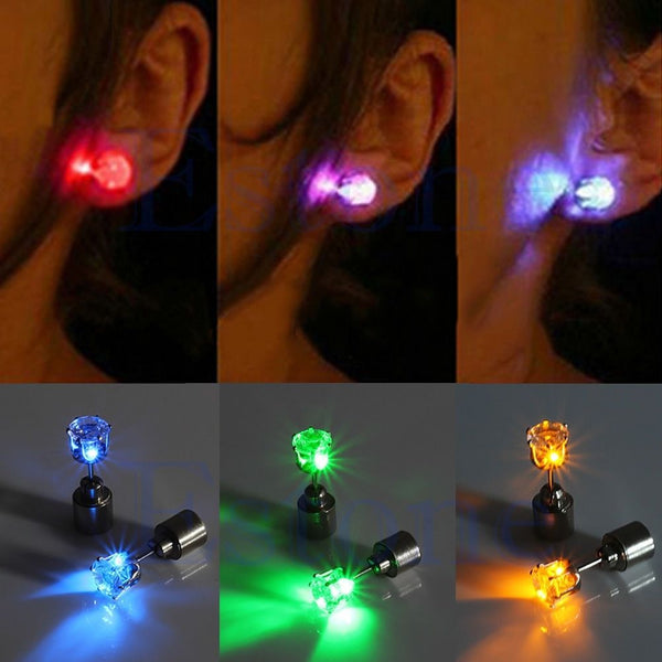 LED Stud Earrings for Festivals, Clubs, and More