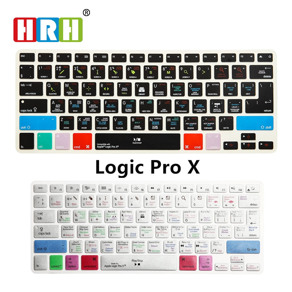 Logic Pro X Shortcut Keyboard Cover for MacBook