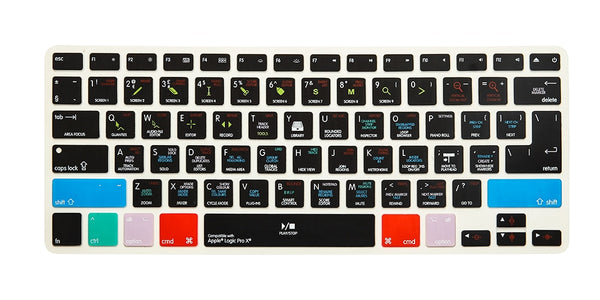 Logic Pro X Shortcut Keyboard Cover for MacBook