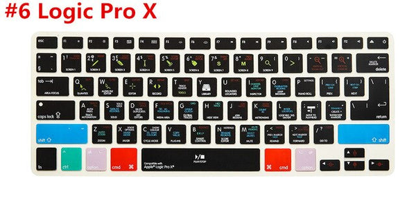 Logic Pro X Shortcut Keyboard Cover for MacBook