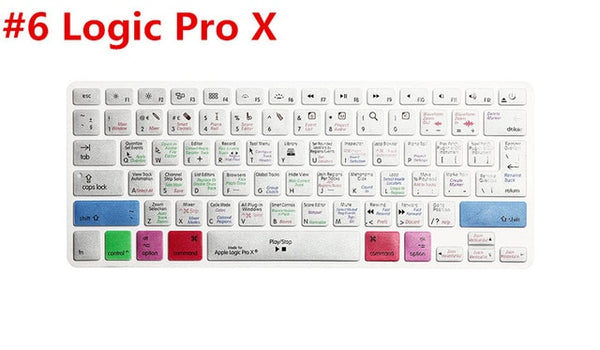 Logic Pro X Shortcut Keyboard Cover for MacBook