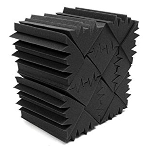 8-Pack Studio Wall Corner Soundproofing Acoustic Insulation Foam