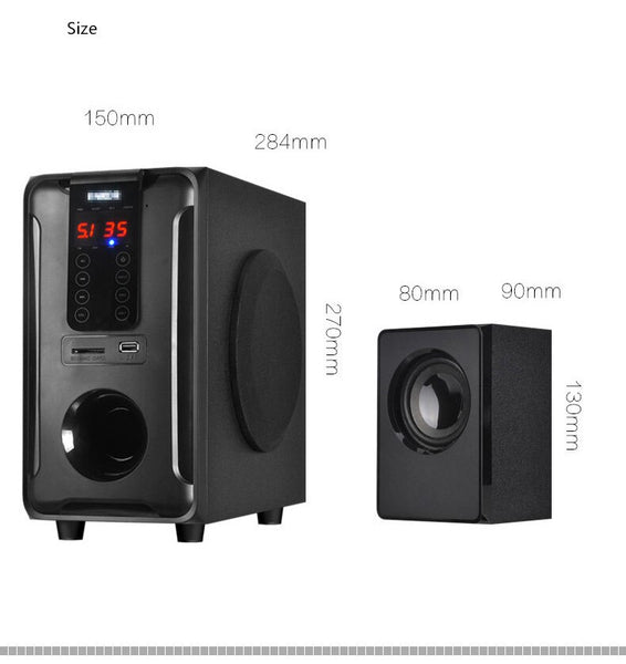 Powerful 5.1 Bluetooth Home Theater Sound System with Dolby Pro Logic Surround Sound