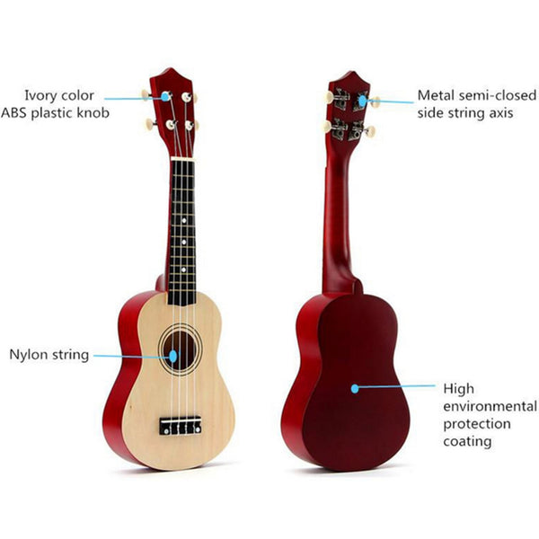 21" Soprano Ukulele (12 Different Colors)