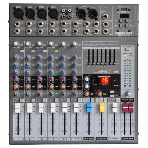 Freeboss ME-82A 8-Channel Mixing Board