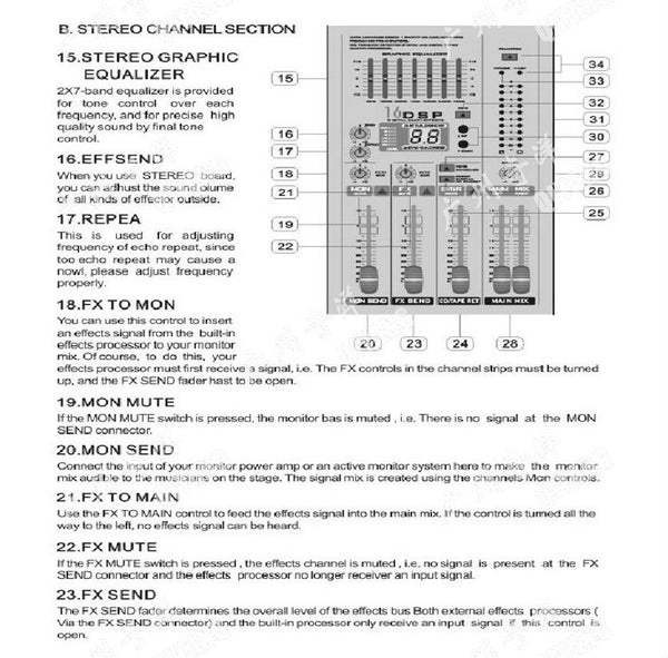 Freeboss ME-82A 8-Channel Mixing Board