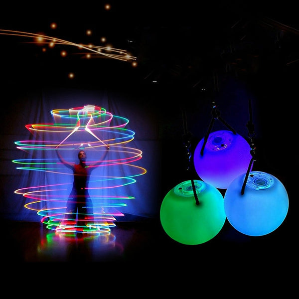 LED Poi Balls - 1 Pair