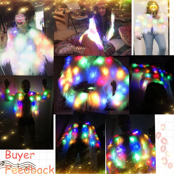 Rainbow LED Coat