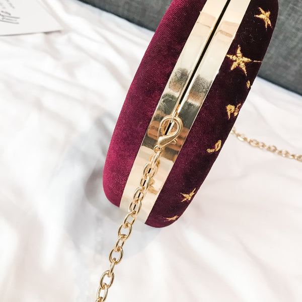 Starry Sky Suede Shoulder Bag