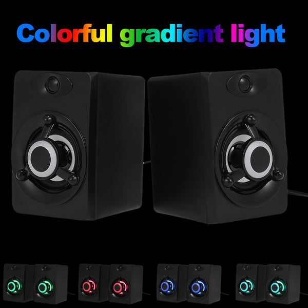 "Glow Flow" LED Color-Controlled USB Speakers by Groove Train