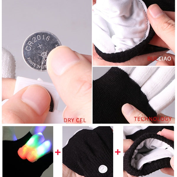 LED Party Gloves (7 Modes)