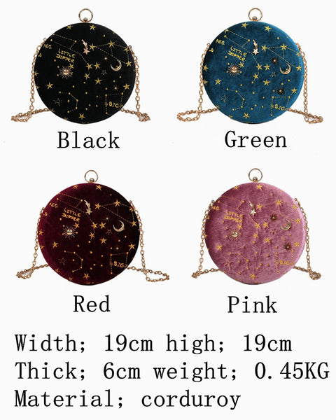 Starry Sky Suede Shoulder Bag