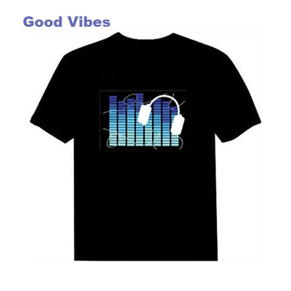 Groove Train Sound-Activated LED T-shirts (11 Different Designs)