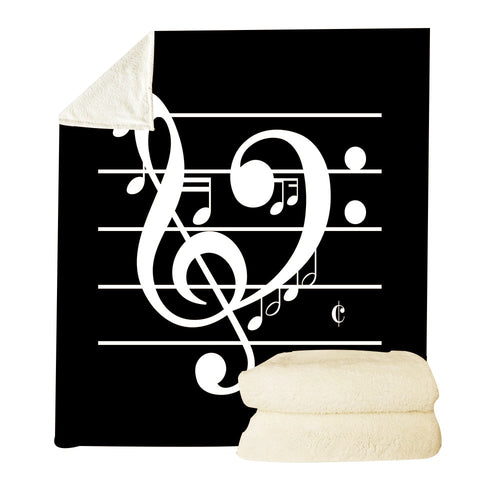 Microfiber Musical Throw Blanket