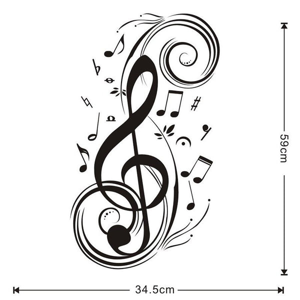 Treble-Clef Vinyl Wall Sticker