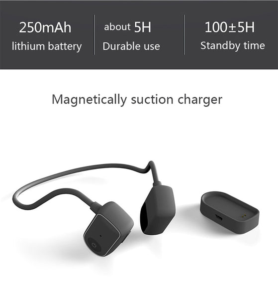 Bone-Conduction Waterproof Bluetooth Headphones