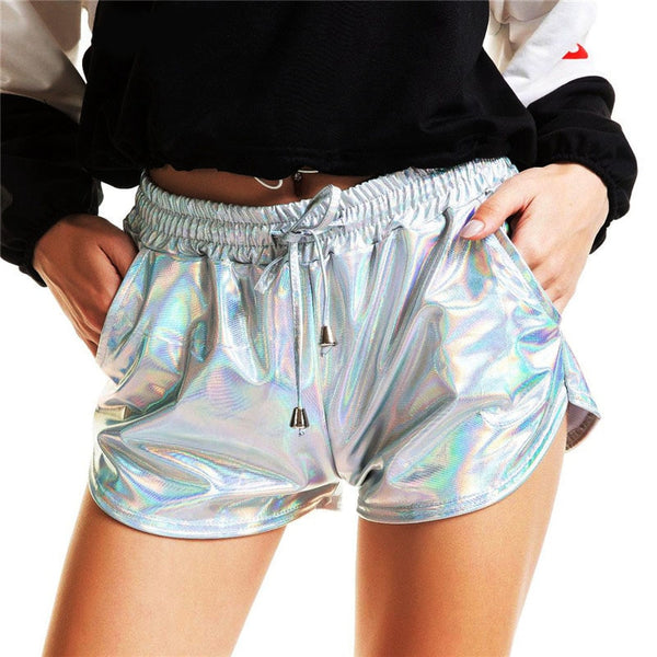 Metallic Booty Shorts