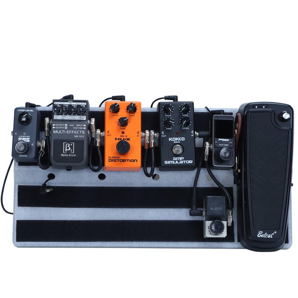 Electric Guitar Effects Pedal Board and Waterproof Carrying Case