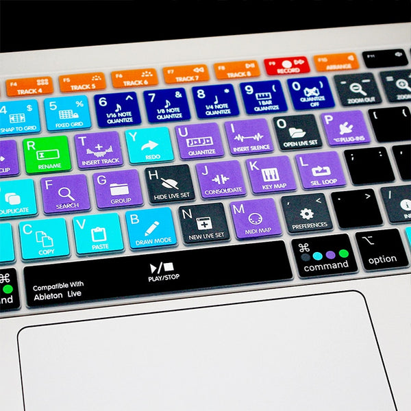 Ableton Live Shortcut Keyboard Cover for MacBook