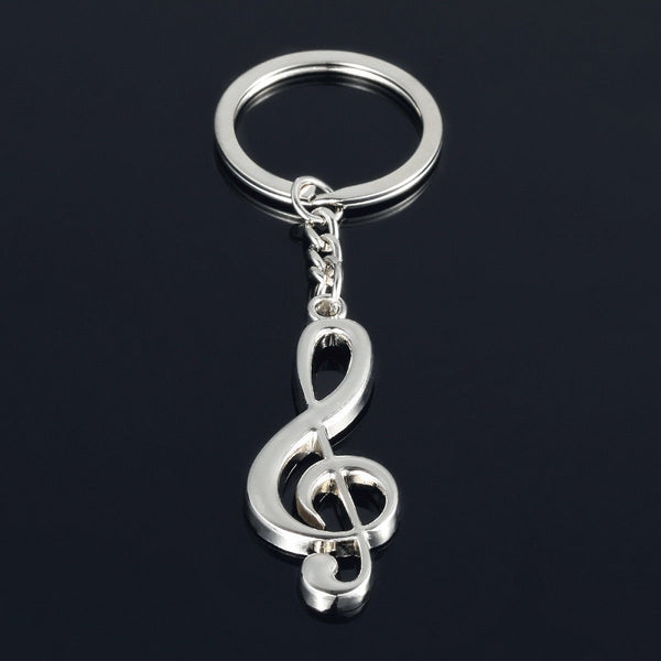 Treble Clef Pendant Key Ring