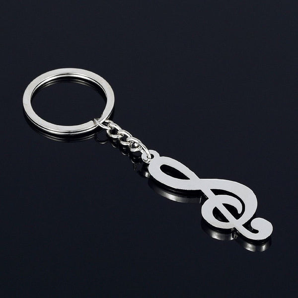 Treble Clef Pendant Key Ring